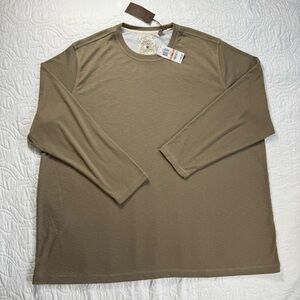 Tasso Elba Island Khaki‎ Sun Protection UPF Protection Long Sleeve Shirt 3XB NWT